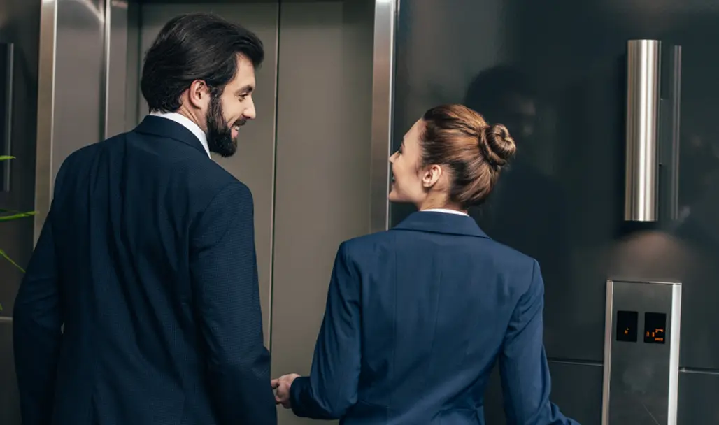 people in elevator
